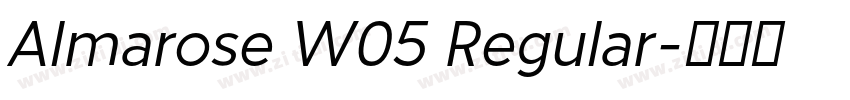 Almarose W05 Regular字体转换